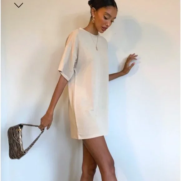 open lace back dress Swing Mini Dress Stripe